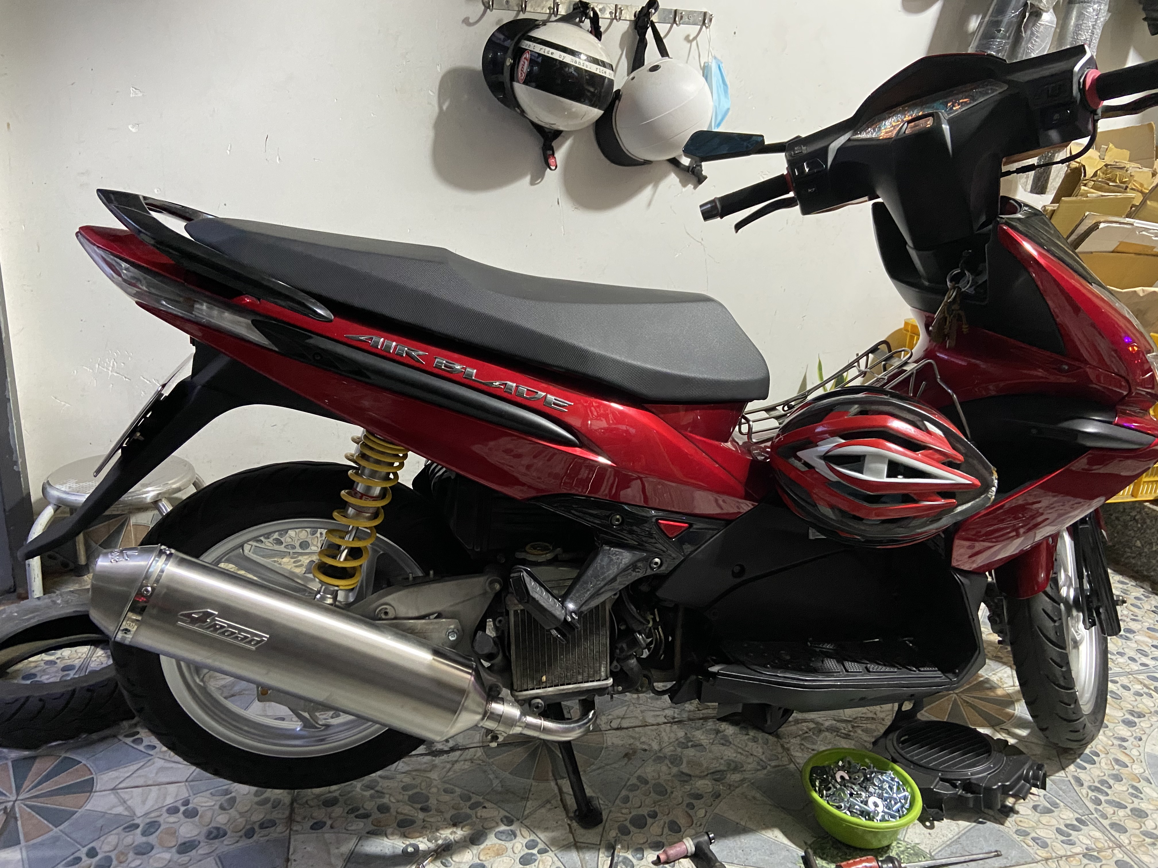 Bộ Pát & Cổ gắn lon 4road & DranTurismo cho Air blade 110