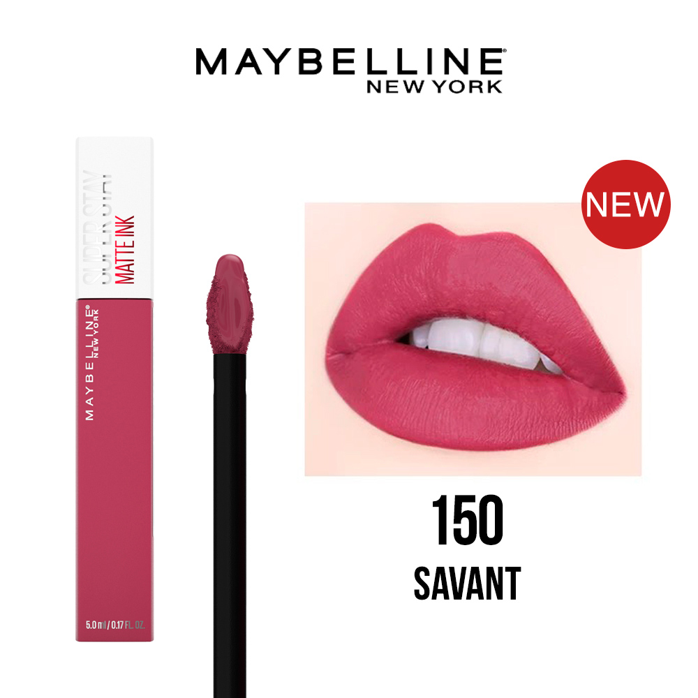 Son Kem Lì 16h Lâu Trôi Maybelline New York Super Stay Matte Ink Lipstick 5ml - 150 Savant