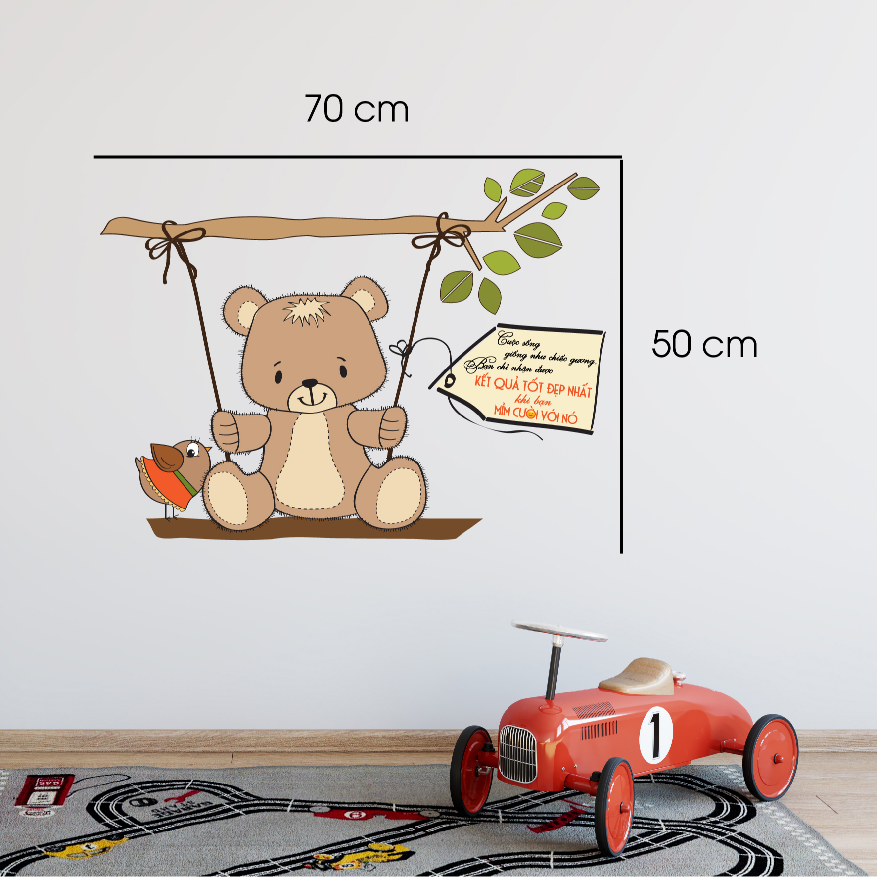 Decal trang trí quán số 21