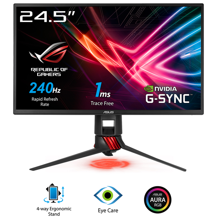 Màn Hình Gaming Asus ROG Strix XG258Q 25inch FullHD 1ms 240Hz FreeSync TN - Hàng Chính Hãng