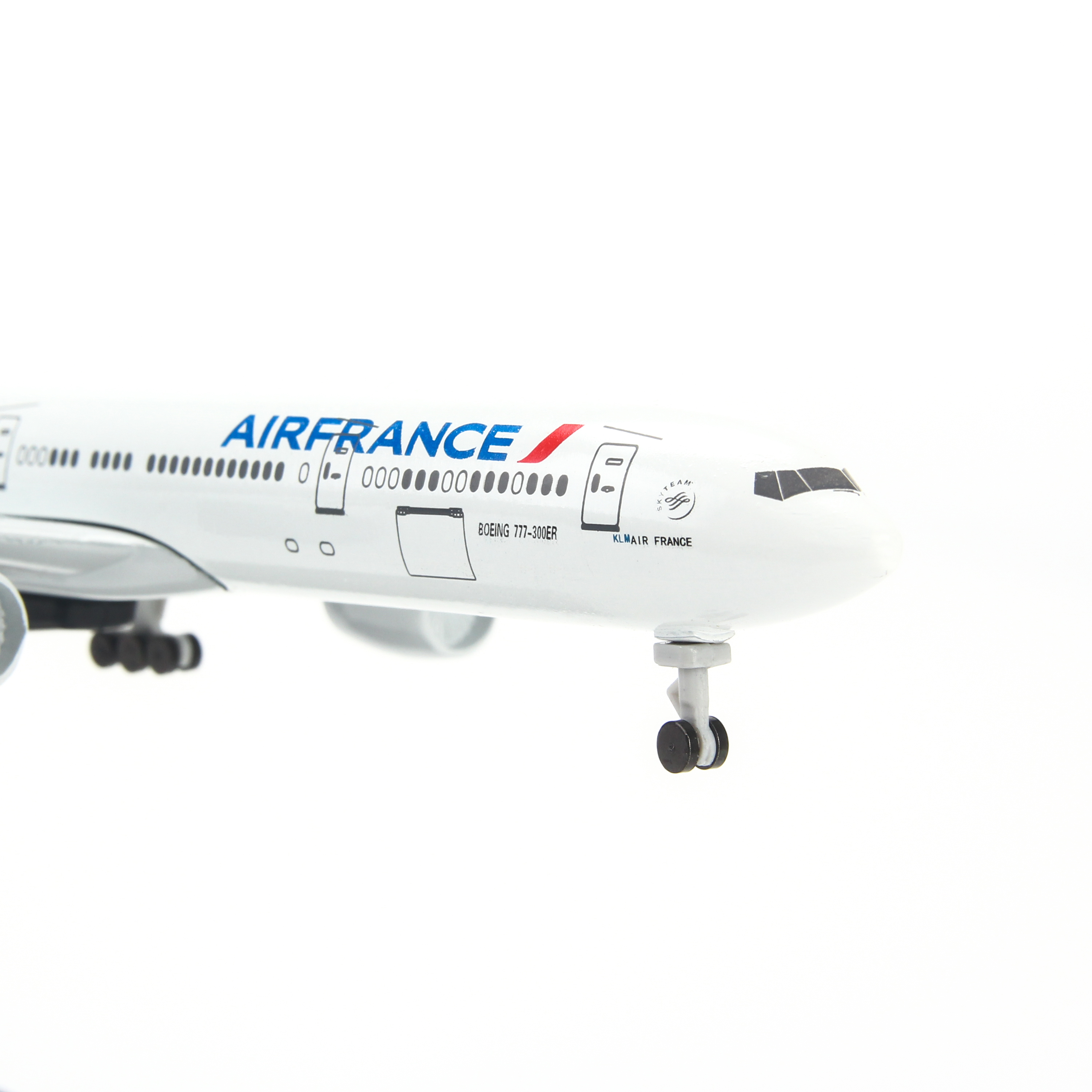 Mô hình máy bay Air France (20cm)- Trắng,xanh,đỏ,có bánh