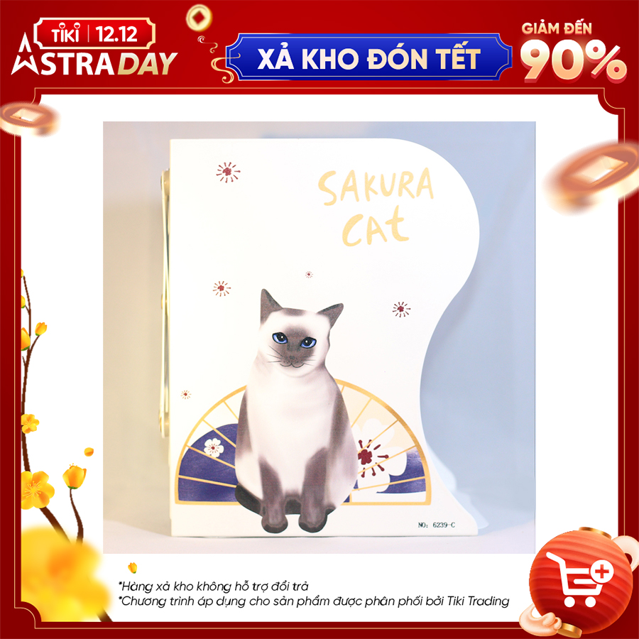 Kệ Chặn Sách Xếp - Sakura Cat - 6239