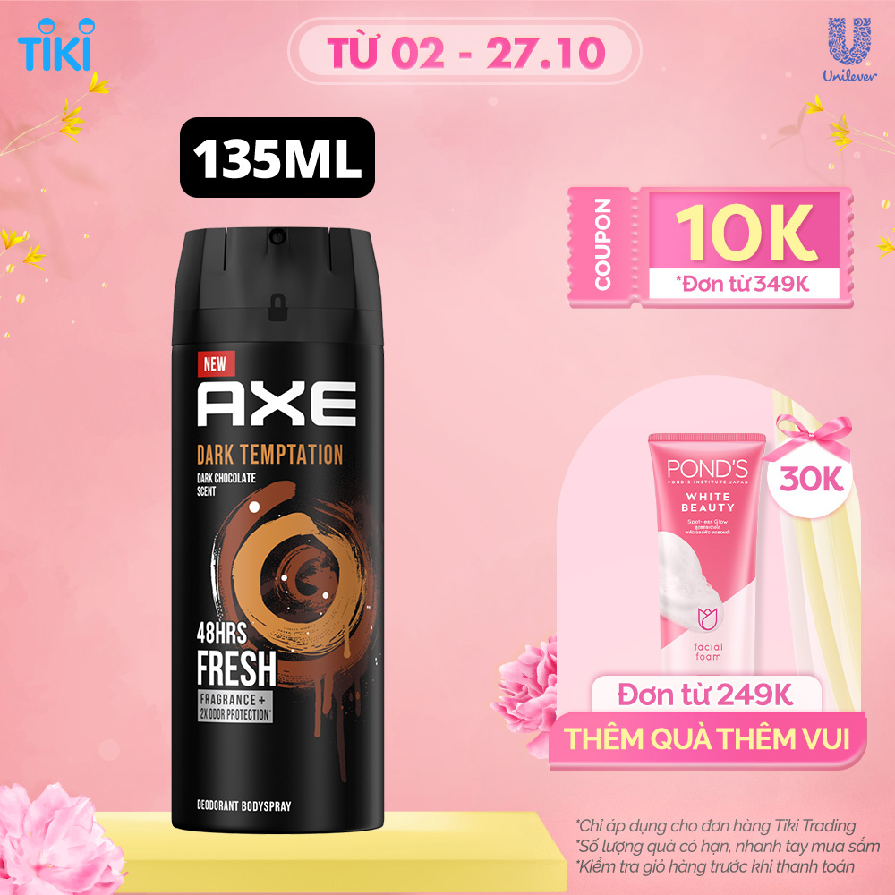 Xịt nước hoa toàn thân dành cho nam AXE Dark Temptation (135ml)