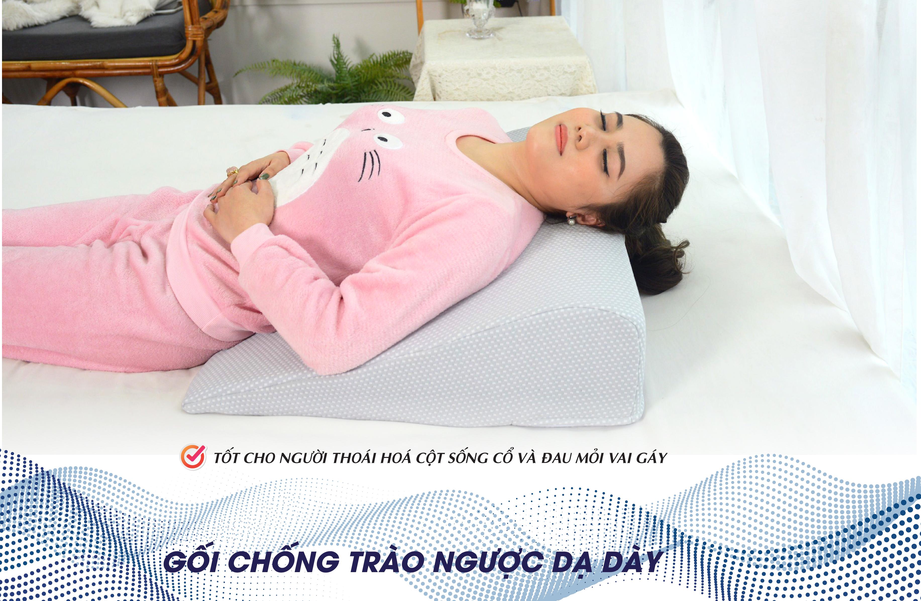 GỐI TRÀO NGƯỢC DẠ DÀY NGƯỜI LỚN YOROKOBI, KÍCH THƯỚC 70*60*18CM (Bo tròn chống trượt), HỖ TRỢ TRÀO NGƯỢC ACID, Ợ CHUA, THOÁI HÓA CỘT SỐNG CỔ, HÀNG THƯƠNG HIỆU- GHI NHẬT