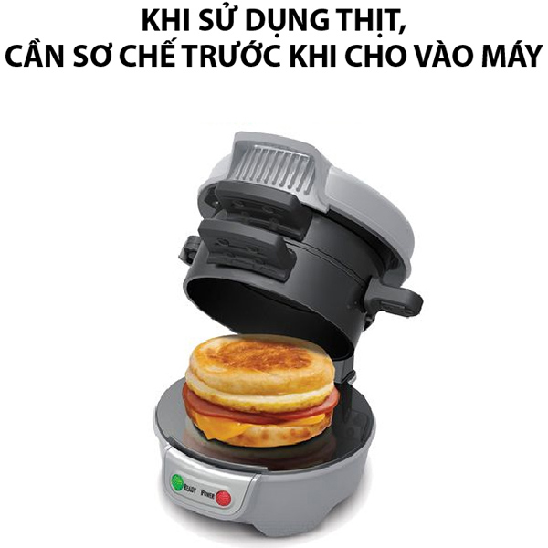 Máy Làm Đồ Ăn Sáng Sandwich Hamilton Beach - 25475-SAU - Hàng Chính Hãng