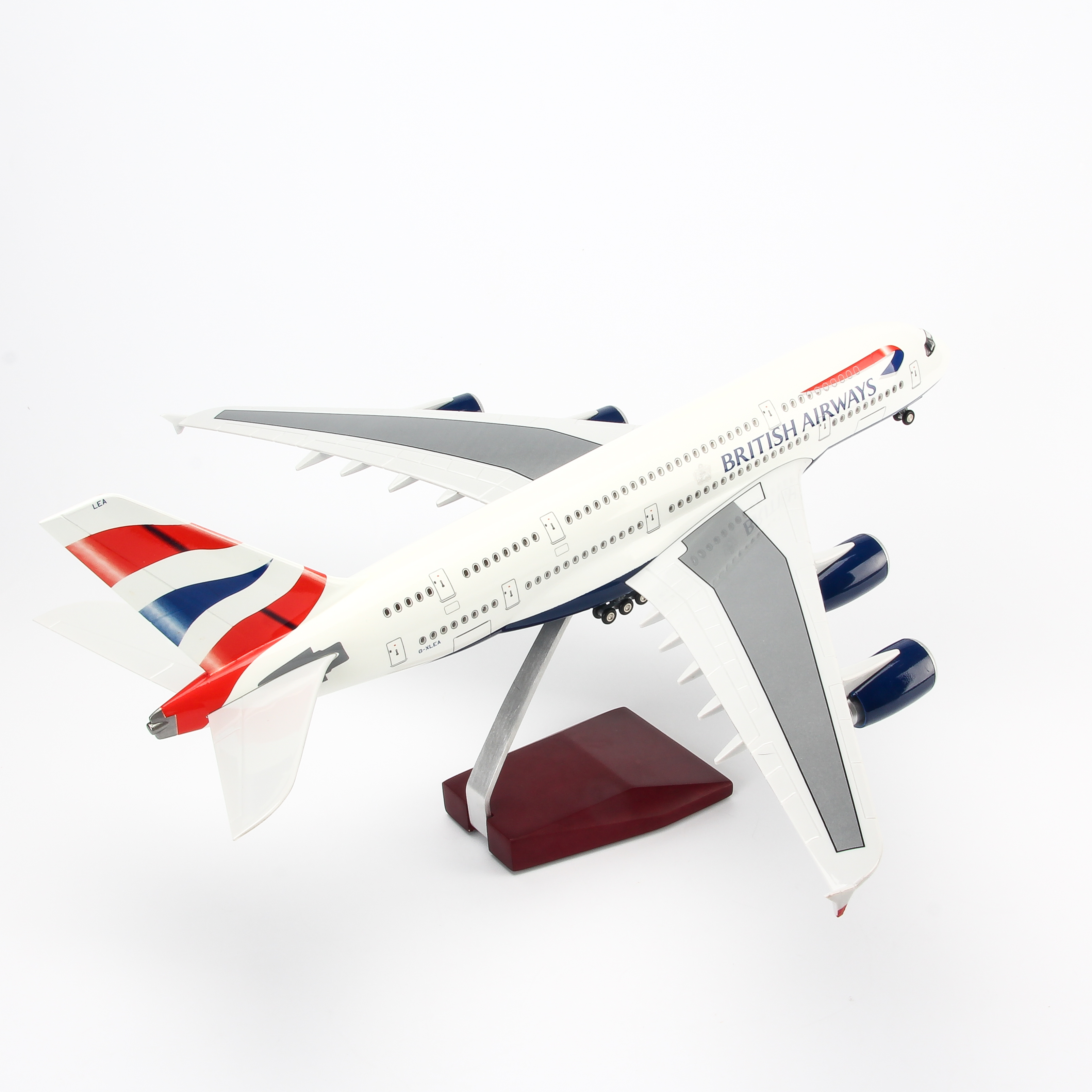 Mô Hình Máy Bay AIRBUS A380 BRITISH AIRWAYS 1:160 EVERFLY (47CM CÓ ĐÈN LED)