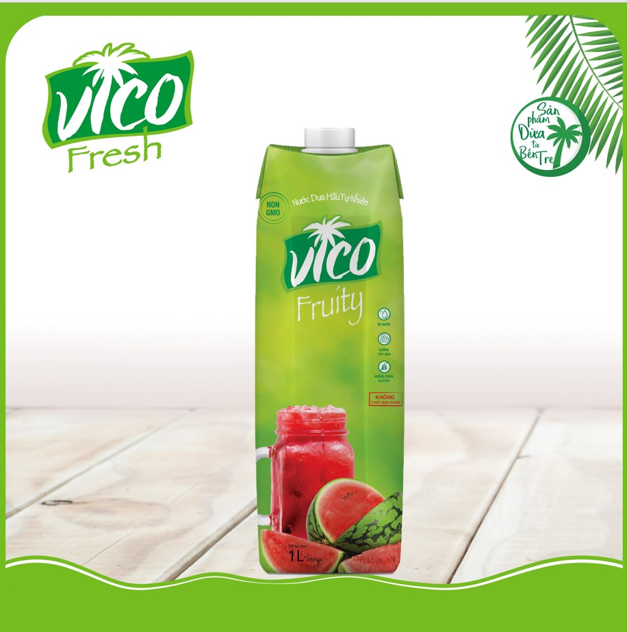 Thùng 12 hộp Nước Dưa Hấu Vico Fruity 1L