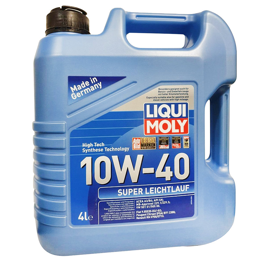 Nhớt Xe Ô Tô Super Leichtlauf 10W40 Liqui Moly 9504 (4L)