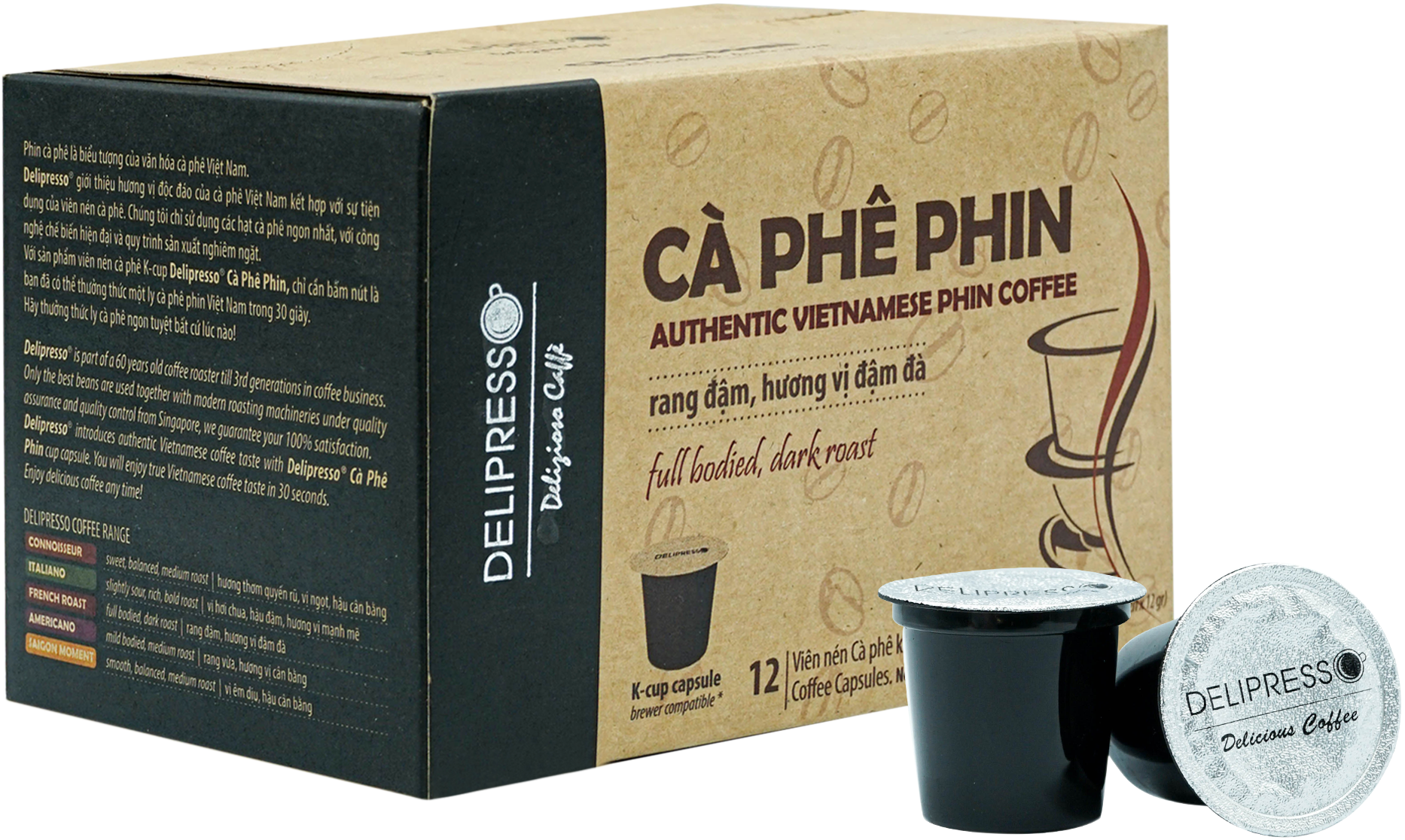 Cà Phê Viên Nén Authentic Phin coffee - Viên nén cà phê - Cà phê pha máy - Phương Vy Coffee