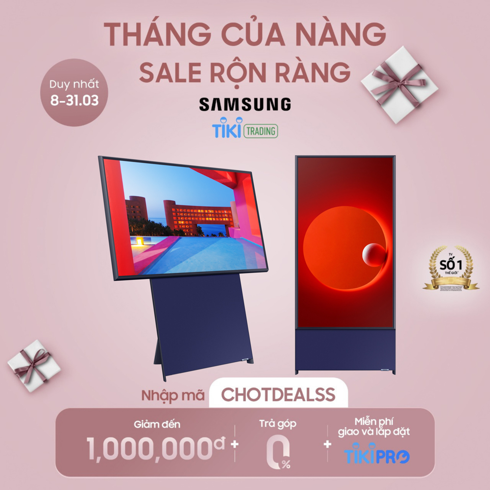 Smart Tivi Qled The Sero Samsung 4K 43 inch QA43LS05TA