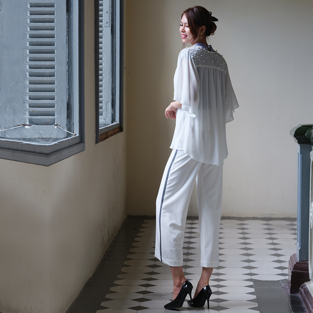 Áo Khoác Ngọc Trai Áo Khoác Voan Hity TOP139