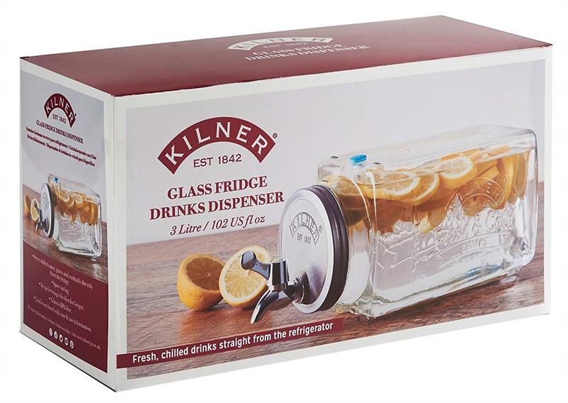 Bình nước thủy tinh Kilner Fridge - 3lít