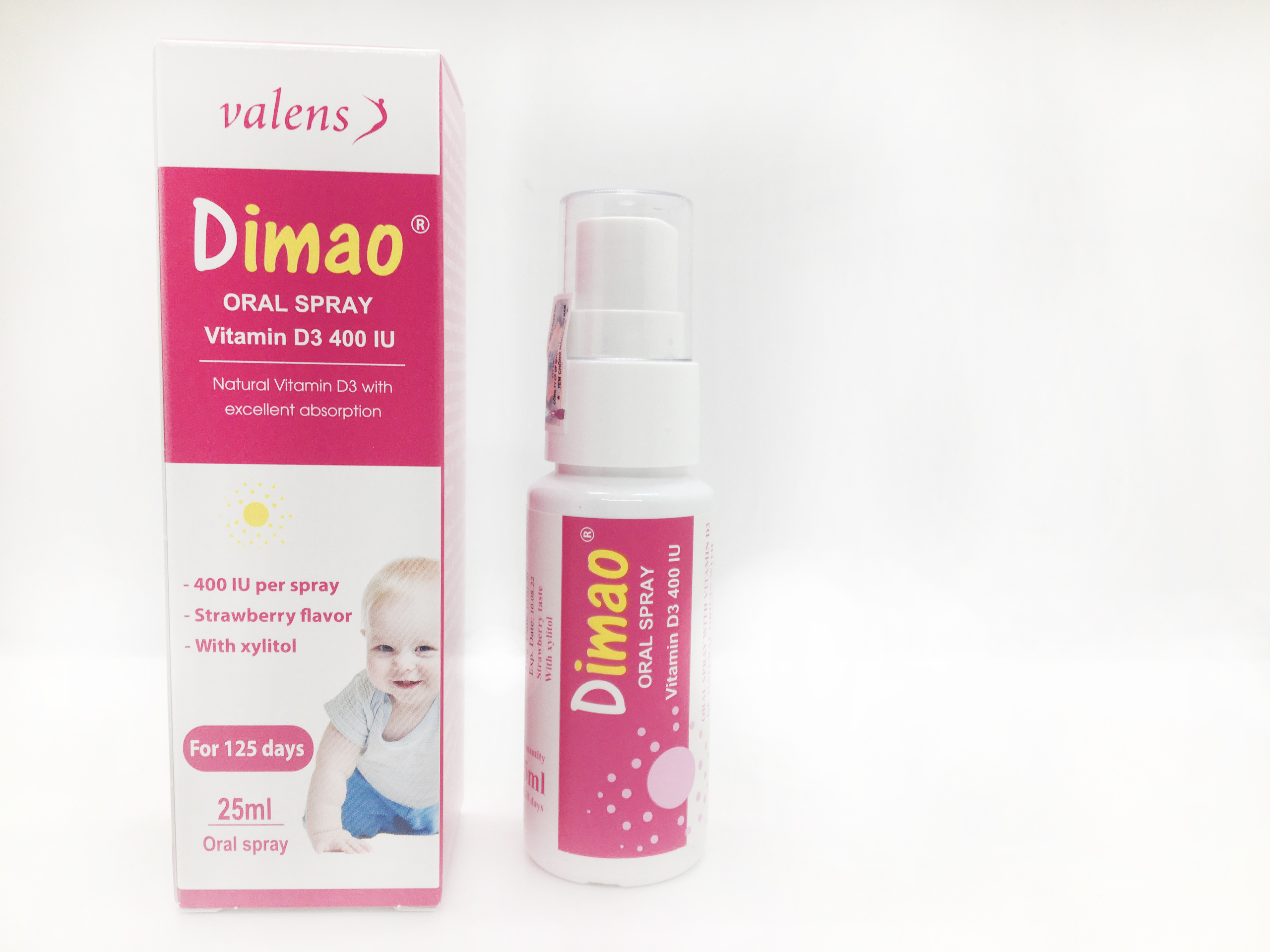 Combo tăng chiều cao 1 Dimao (Vitamin D3 400IU dạng xịt) + 1 Keovon (Vitamin K2 – MK7 dạng xịt)