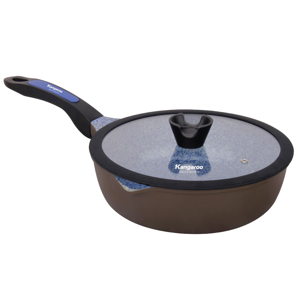 Chảo nhôm Kangaroo chống dính đáy từ KG213L