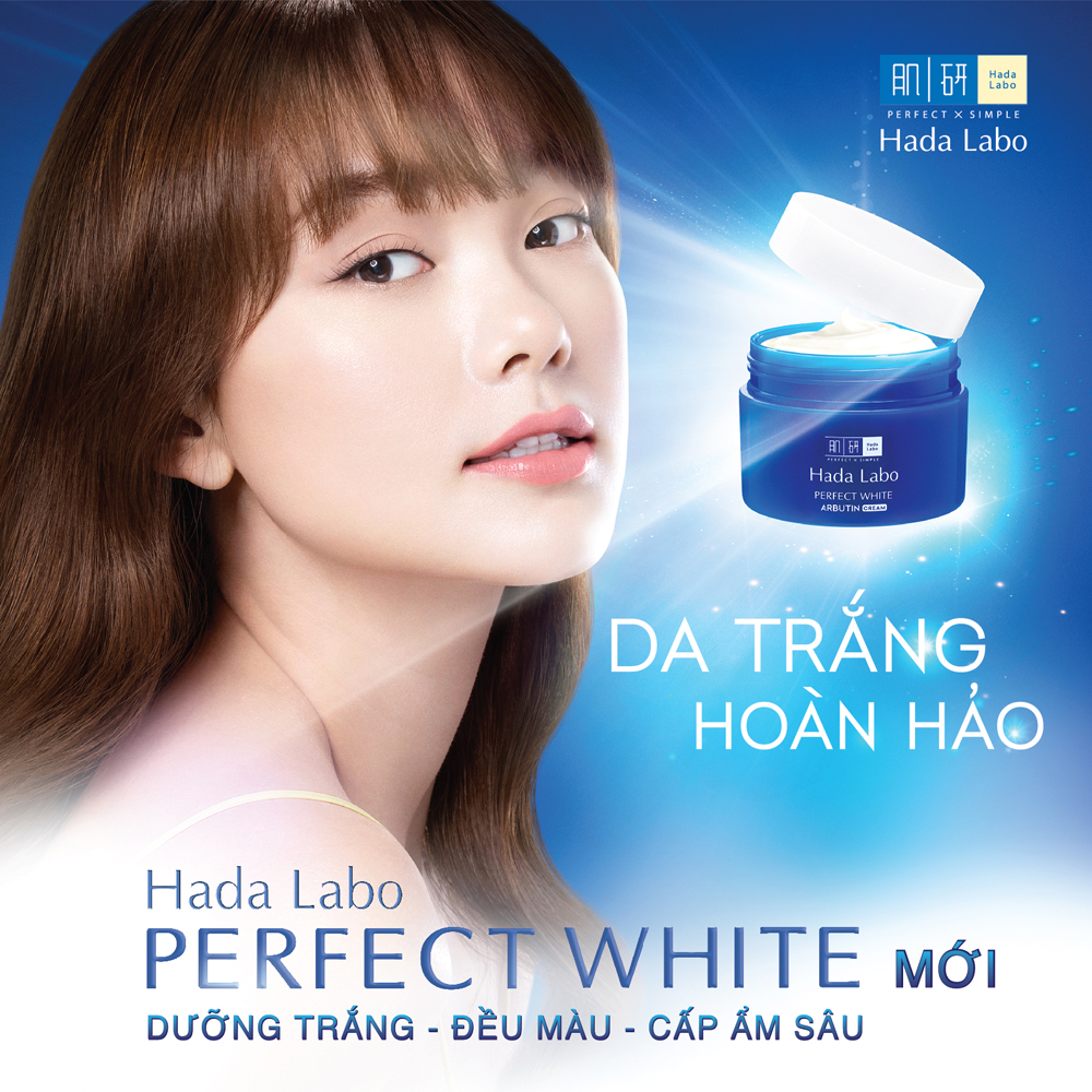 Kem Dưỡng Trắng Da Tối Ưu Hada Labo Perfect White Tranexamic Acid 1% Cream 50g