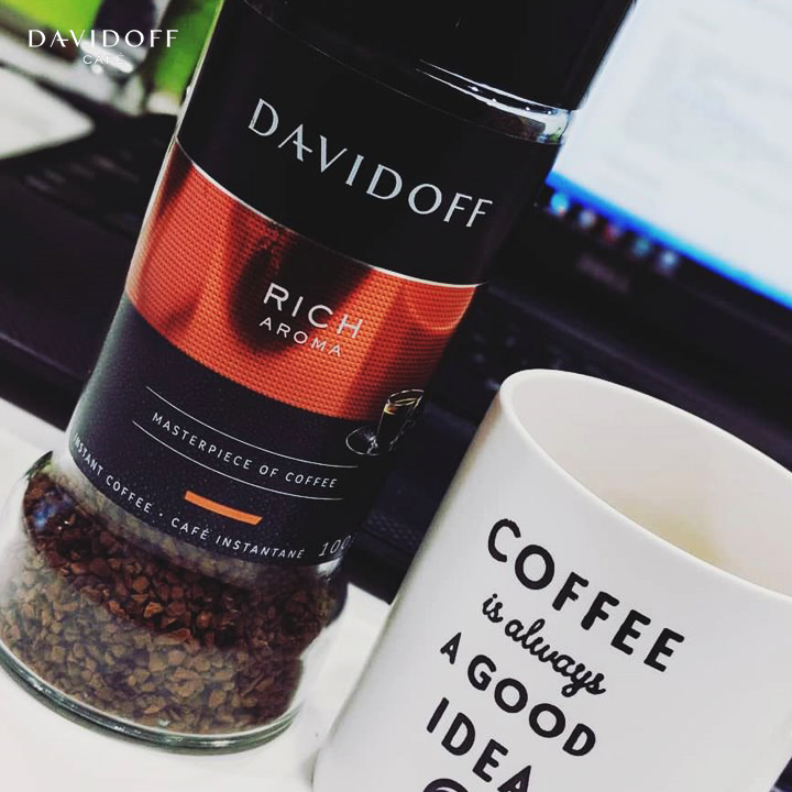 Cà phê hòa tan - Davidoff Café Rich Aroma  - 100g - Tặng kèm tách cà phê Davidoff