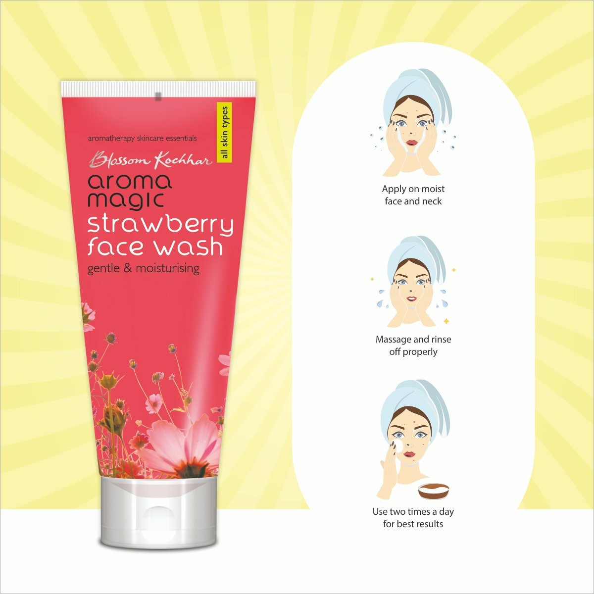 Sữa Rửa Mặt Aroma Magic Strawberry Face Wash 100ml