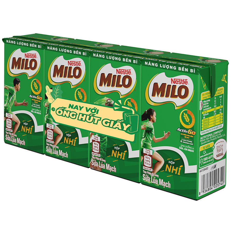 Thùng 48 hộp sữa lúa mạch Nestlé MILO 115ml (48x115ml)