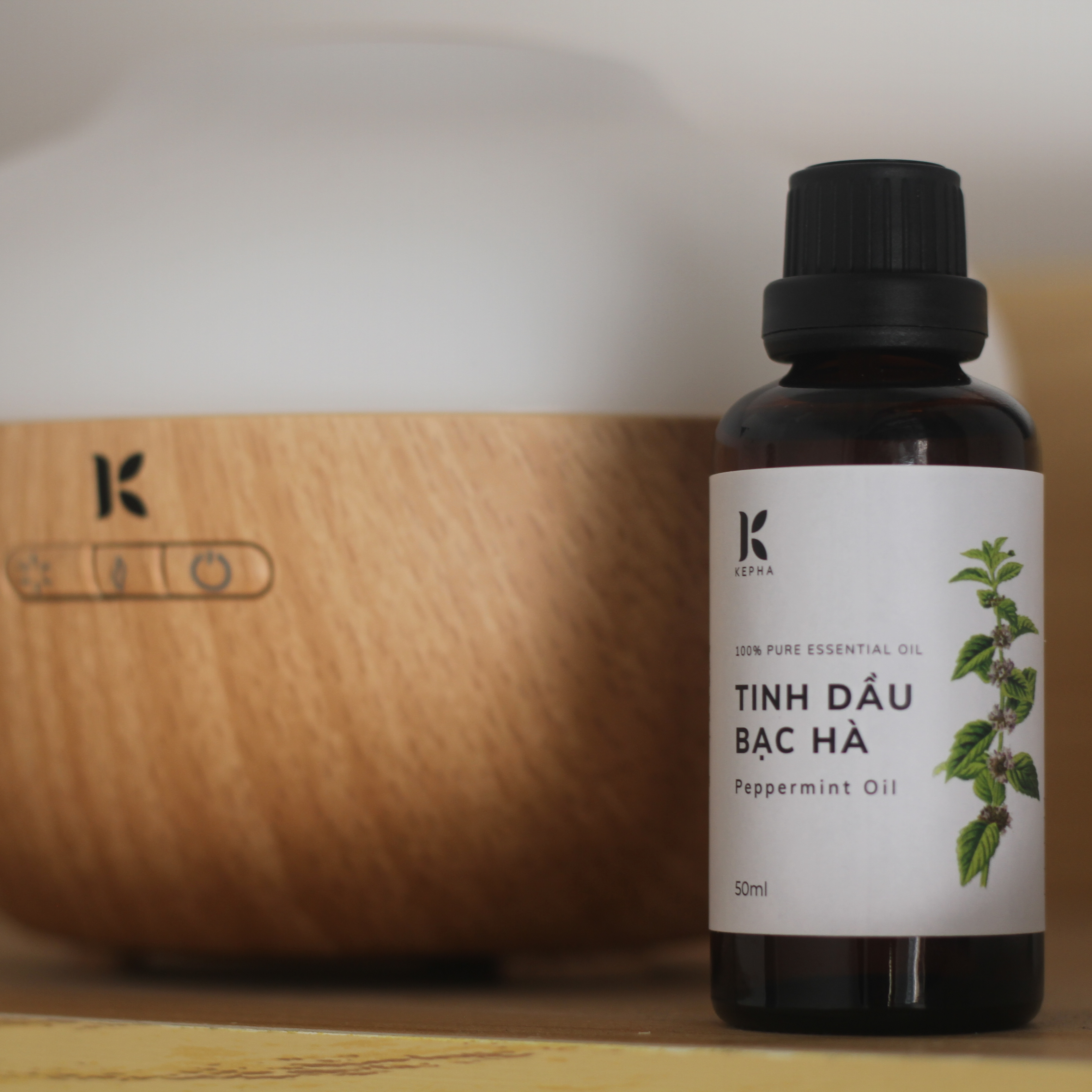Tinh dầu Bạc Hà Peppermint Kepha 50ml - Nhập khẩu trực tiếp Ấn Độ - Đuổi chuột hiệu quả