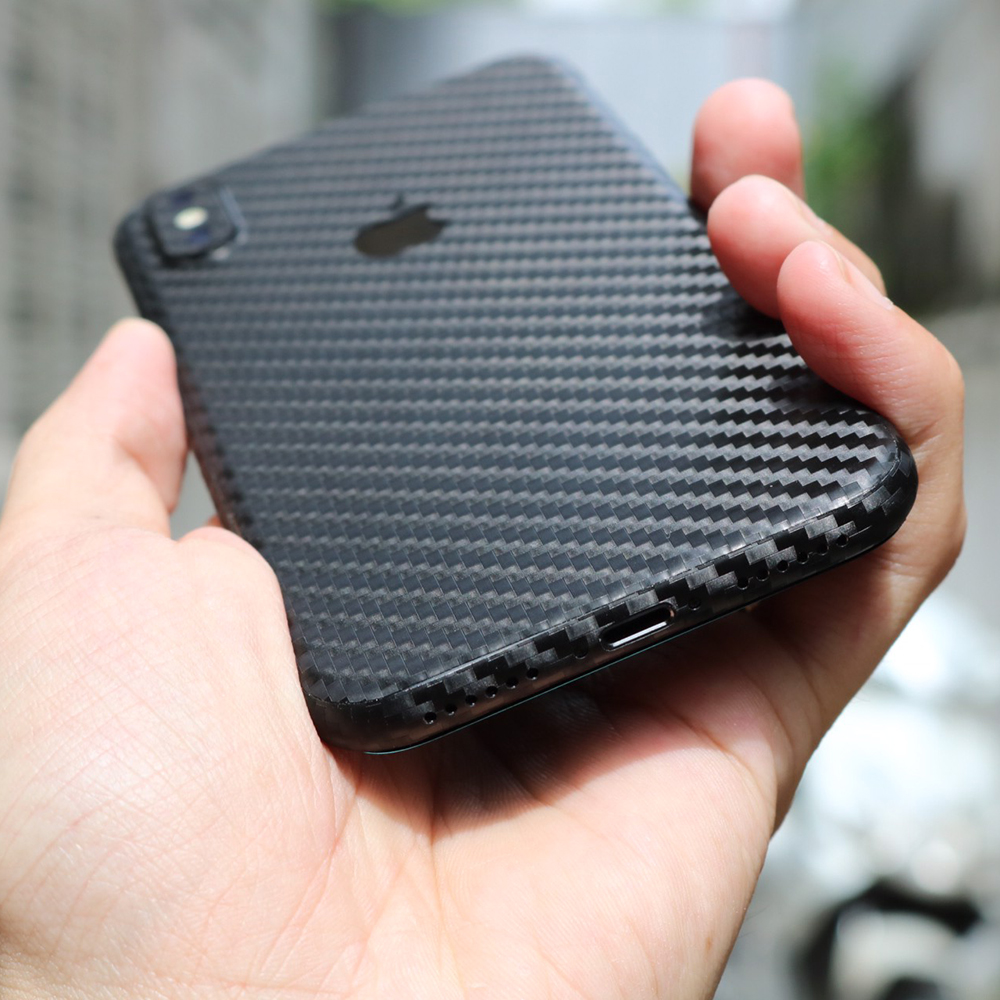 Miếng dán mặt sau vân carbon cho iPhone X/ Xs