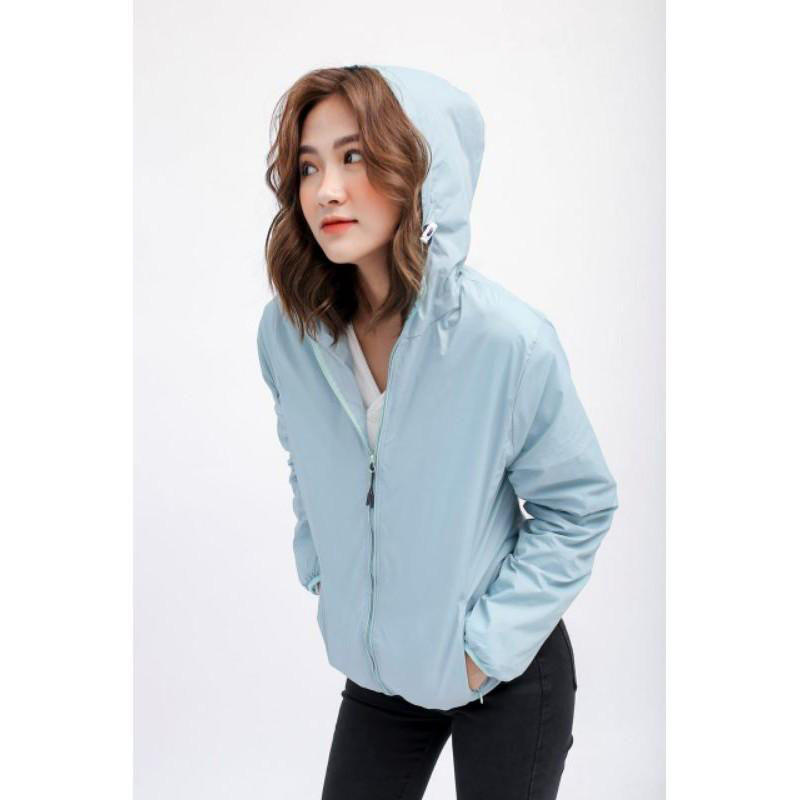 Áo Gió Nữ 2 Lớp Lót Lưới Cùng Màu Siêu Xịn