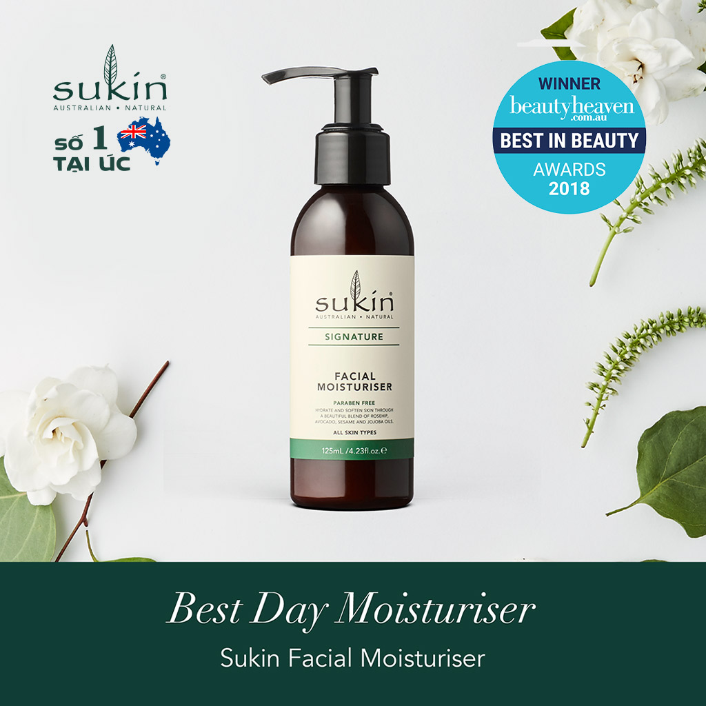 Kem dưỡng ẩm dành cho da mặt Sukin Facial Moisturiser 125ml