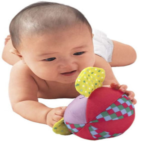 Đồ chơi trẻ sơ sinh 4 tháng tuổi - Kích thích vận động toàn thân Baby Yoga Exercise Ball - Brain Builder BB124