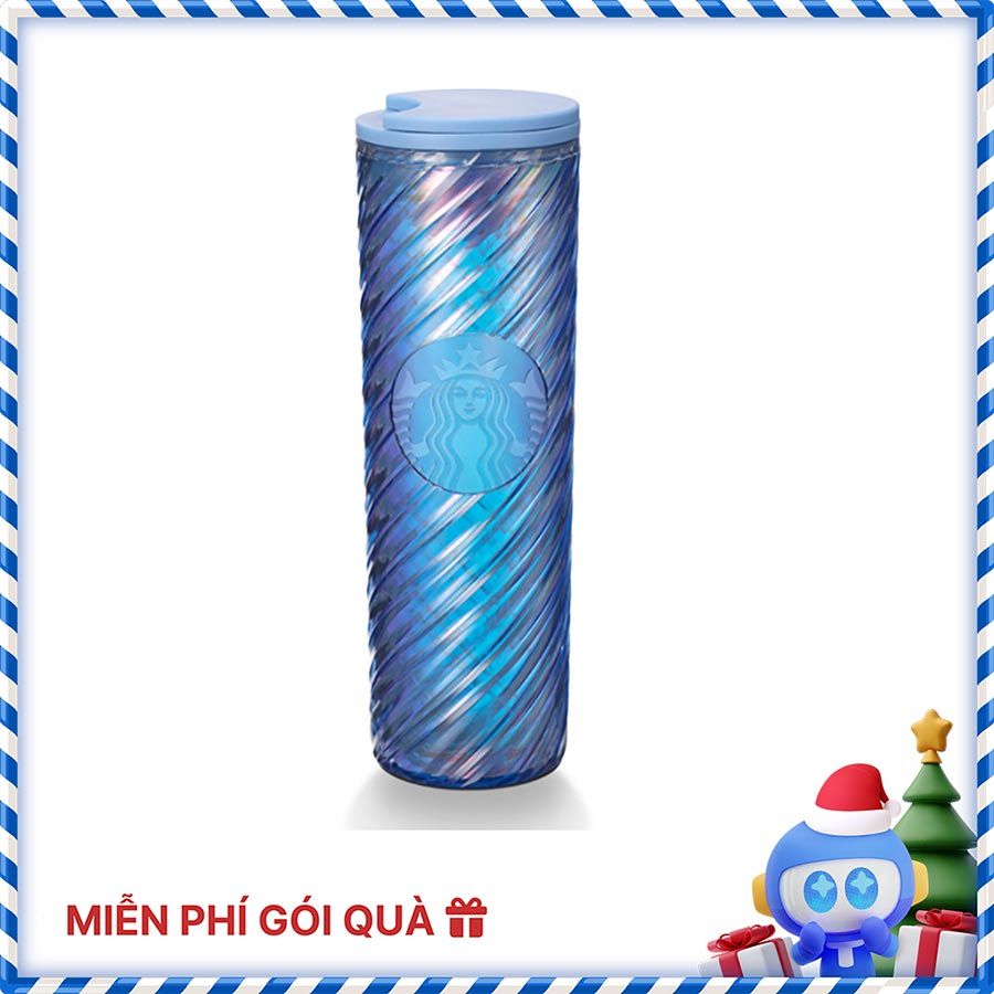 Bình Starbucks 16Oz BLUE HOLOGRAM INSRT