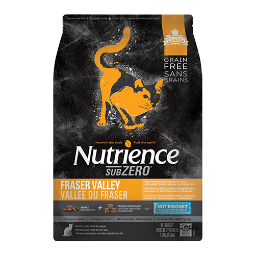 Thức Ăn Tự Nhiên Cho Mèo Nutrience SubZero Thịt Gà Và Cá Hồi