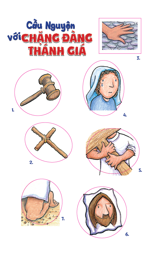 Sticker Cầu Nguyện Với Chặng Đàng Thánh Gía