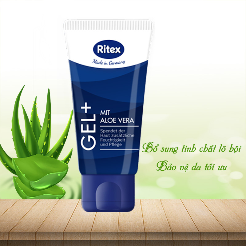 Gel bôi trơn Ritex tinh chất lô hội - GEL+ JN-RITEX-GEL+