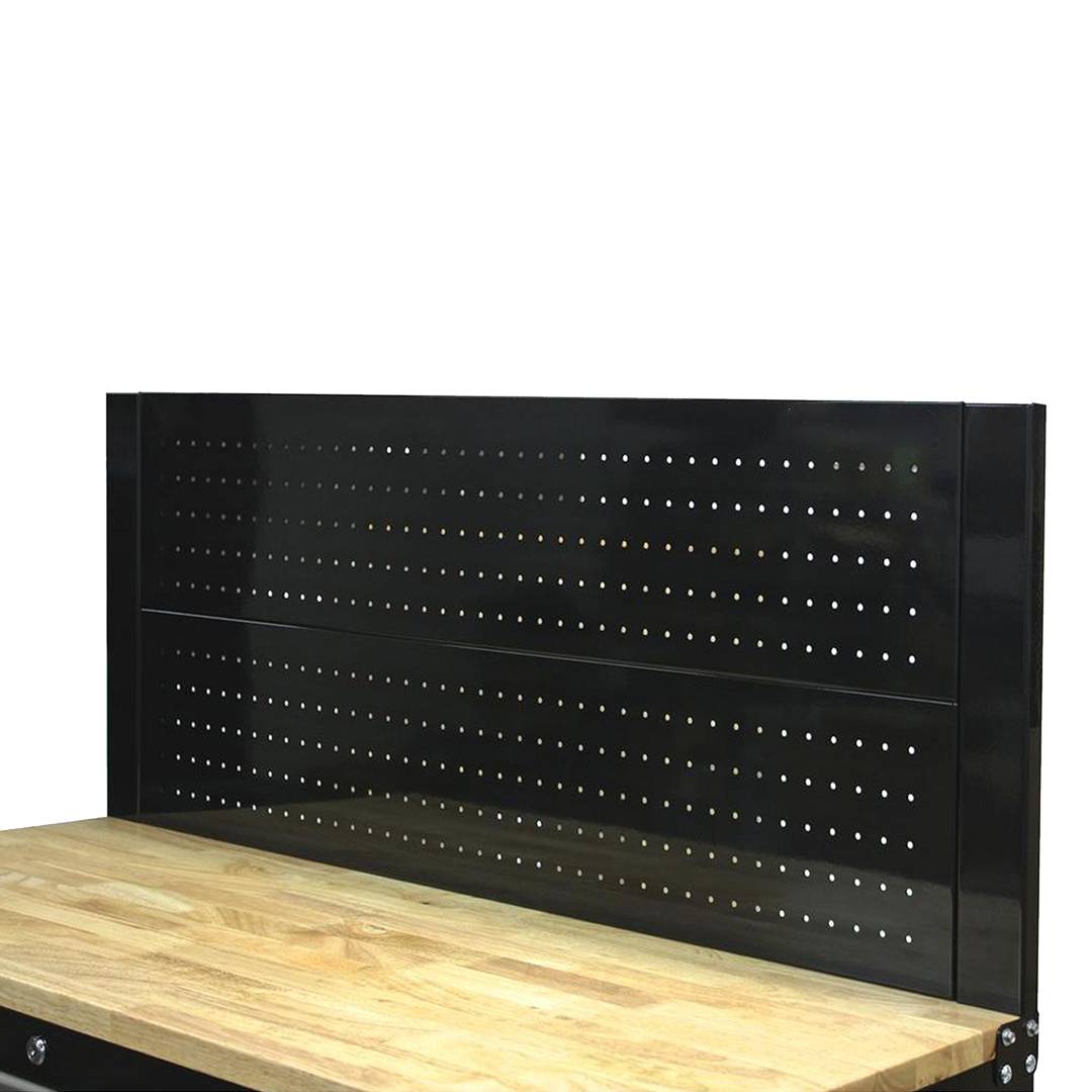 Tủ Đựng Dụng Cụ 10 Ngăn Kéo Di Động, Mặt Bàn Gỗ Kết Hợp Khung Pegboard CSPS – W46xL132xH148cm