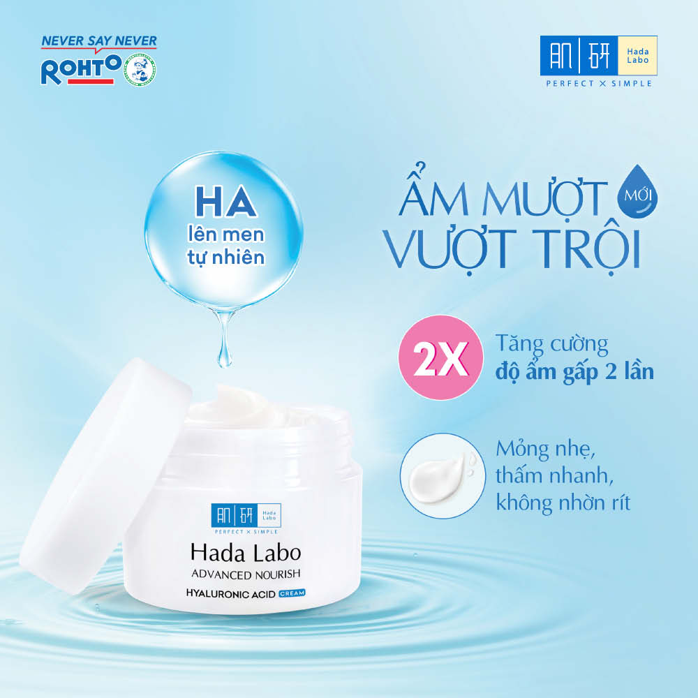 Kem dưỡng ẩm Hada Labo Advanced Nourish Hyaluronic Acid Cream (50g)