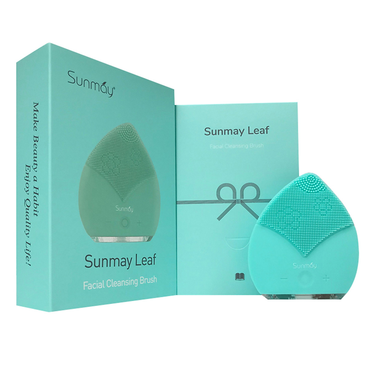 Máy rửa mặt Sunmay Luxury Leaf - Tiffany Blue