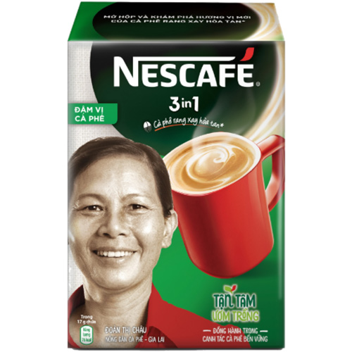 NESCAFÉ 3IN1 Công thức cải tiến - Vị rang đậm - Hộp 20 gói x 17 g