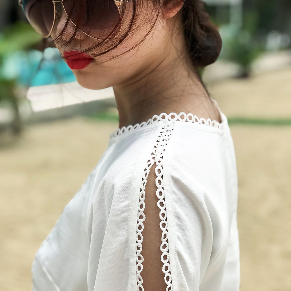 Đầm Suông Hity DRE113 (Trắng Kim Cương)