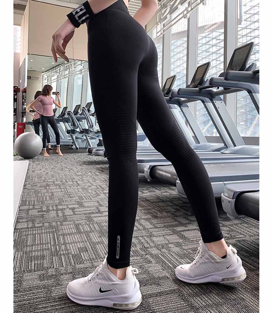 Quần legging nữ tập gym, Quần legging nữ yoga, Quần gym nữ cạp cao - Quần dài tập gym nữ nâng mông, gen bụng cực tốt tạo dáng eo thon chất liệu dệt cao cấp (SP117)