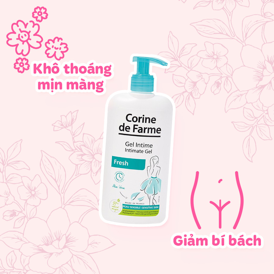 Gel hữu cơ vệ sinh vùng kín, khử mùi kháng viêm Corine De Farm