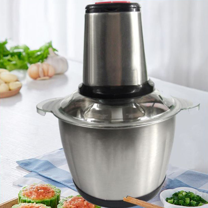 Máy Xay Thịt Inox Làm Giò Chả, Xay Cua, tôm, Cá ,rau củ đa năng