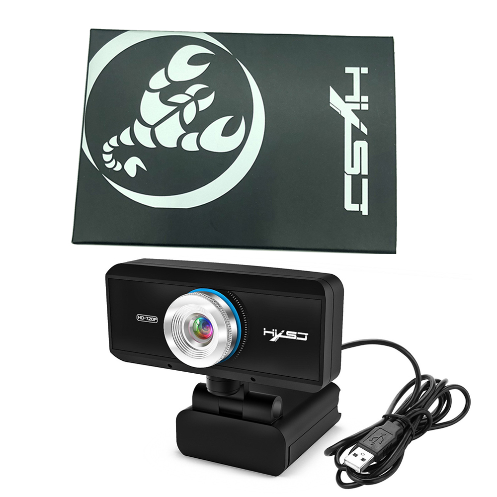 Webcam HXSJ S90 HD 720P  USB3.0 2.0 Có Thể Điều Chỉnh 360° Kèm Mic Cho Cuộc Gọi Video - Hàng Chính Hãng