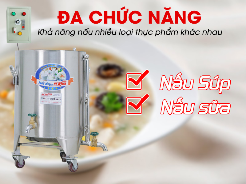 Nồi Nấu Cháo Công Nghiệp 80L