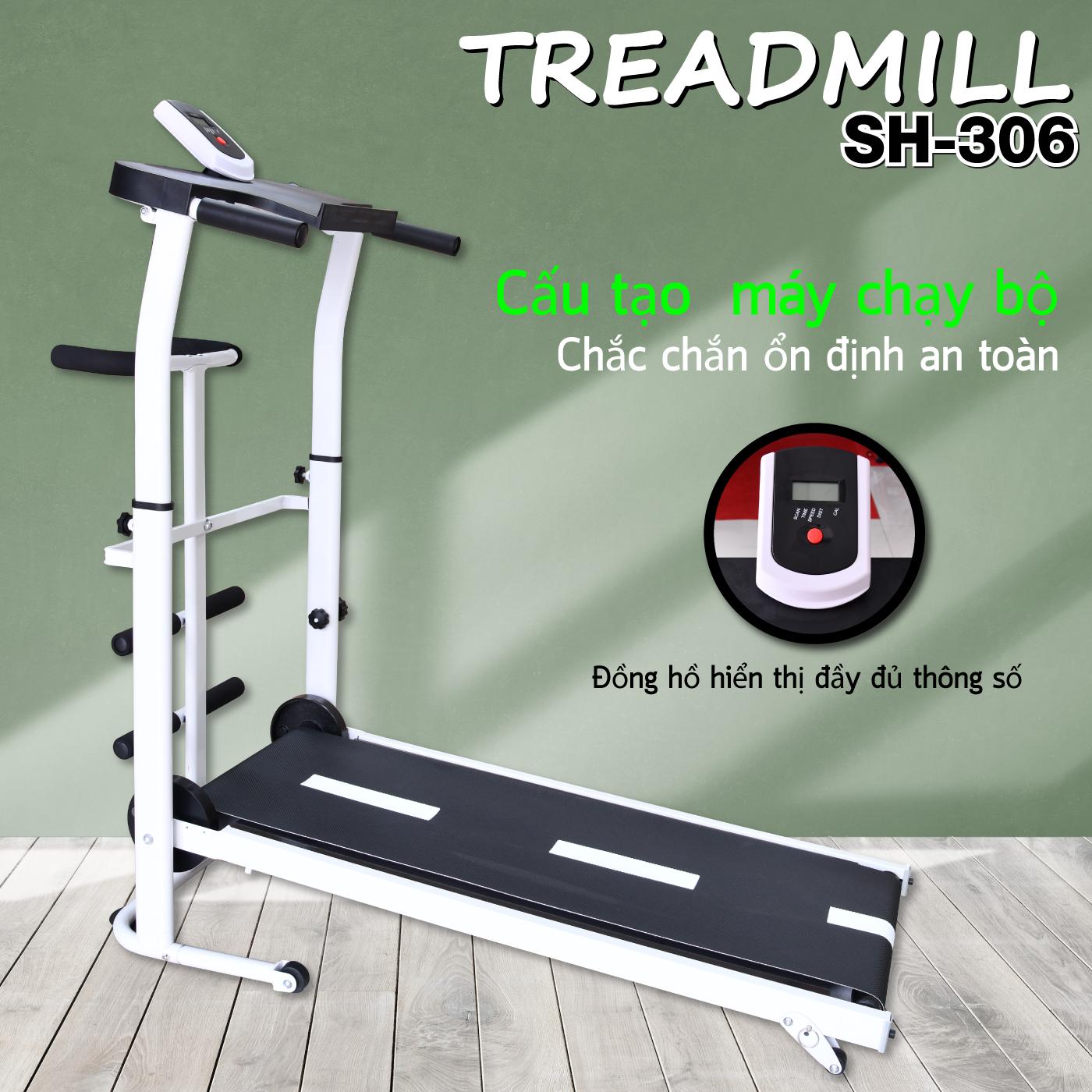 Máy chạy bộ cơ đa năng BG mẫu mới Treadmill SH306 5 in 1 thích hợp cho mọi lứa tuổi luyện tập