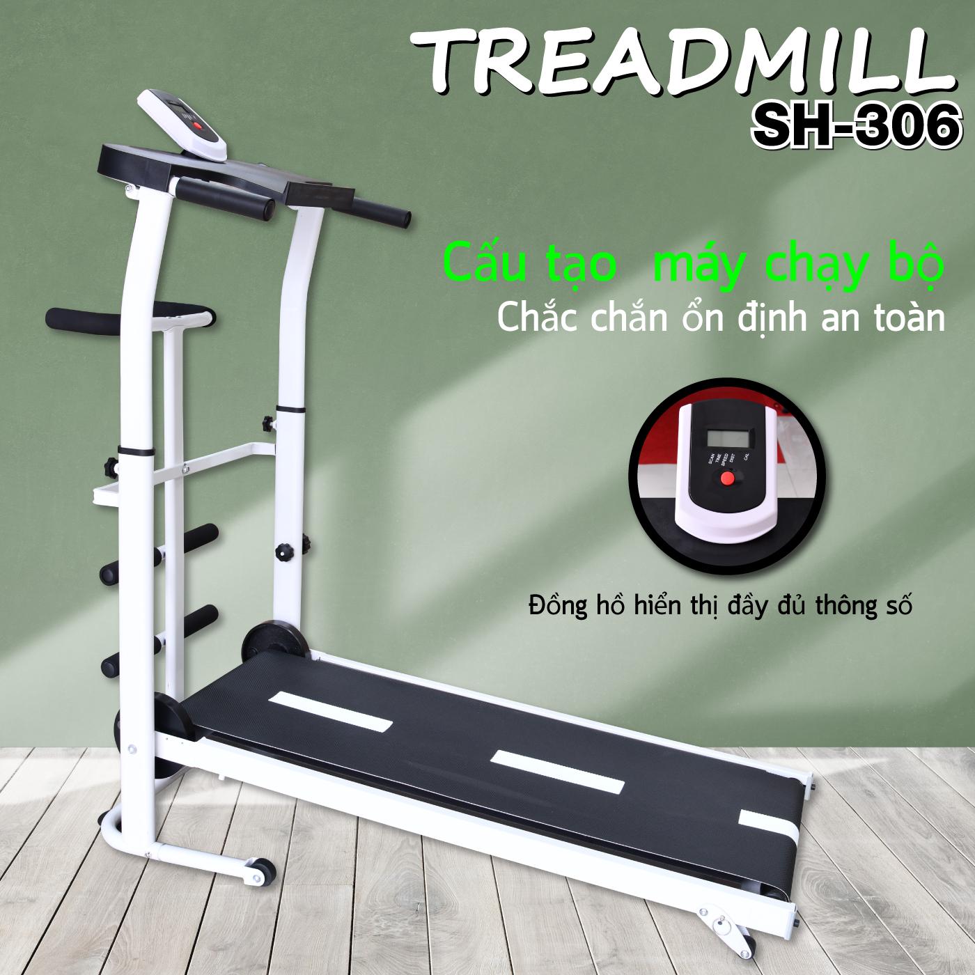 Máy chạy bộ cơ đa năng BG mẫu mới Treadmill SH306 5 in 1 thích hợp cho mọi lứa tuổi luyện tập (hàng nhập khẩu)