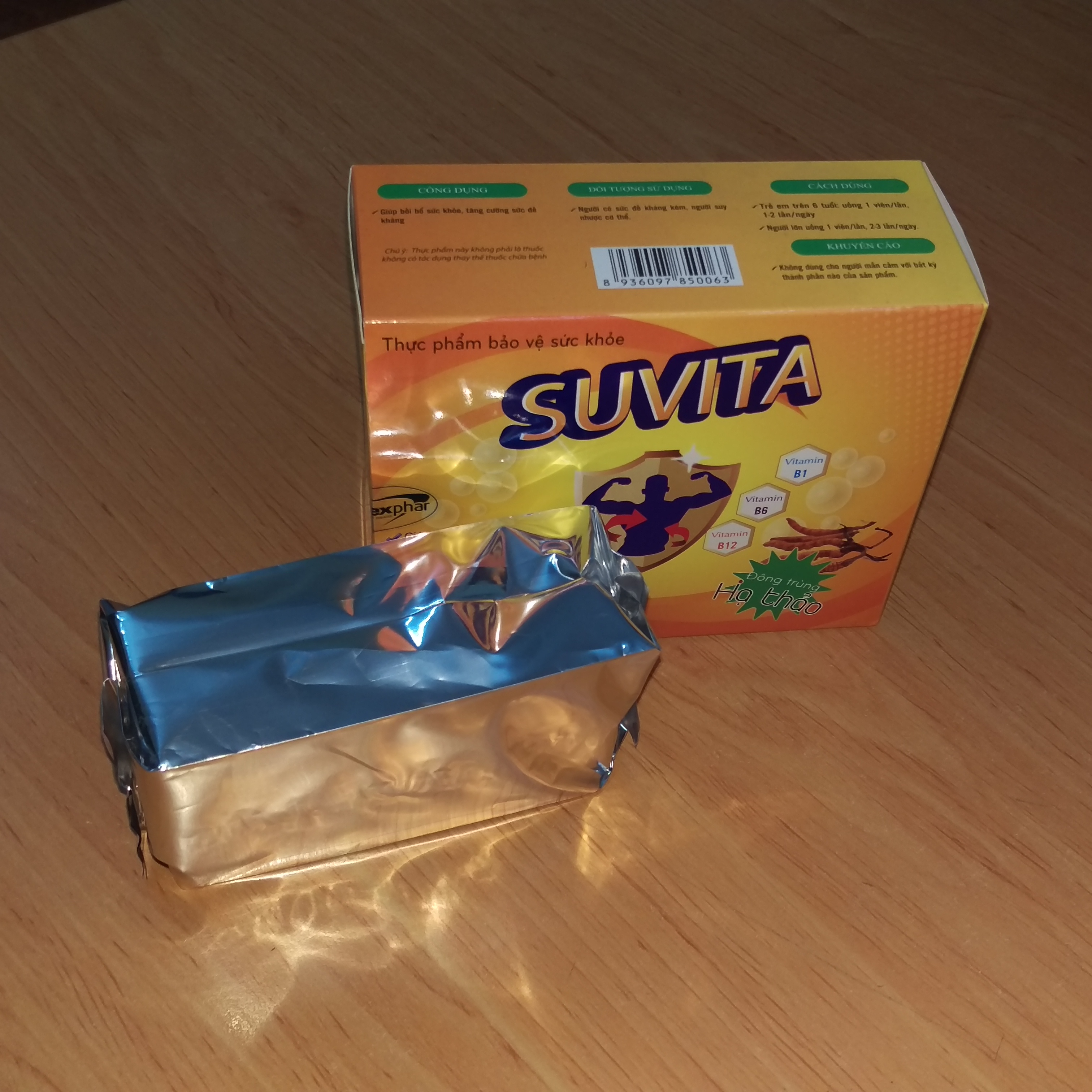 Iên Đạm Bổ SUVITA Bổ Sung Vitamin Tăng Cường Sức Khỏe, Giúp Cơ Thể Dẻo Dai Hộp 100 Viên