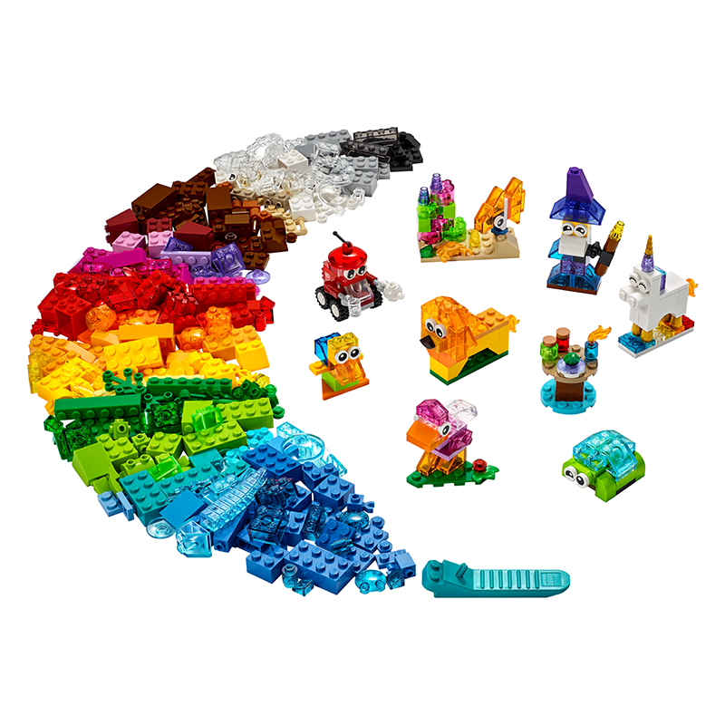 Đồ Chơi  LEGO Classic Hộp Lắp Ráp Sáng Tạo Trong Suốt 11013 Cho Bé Trên 4 Tuổi