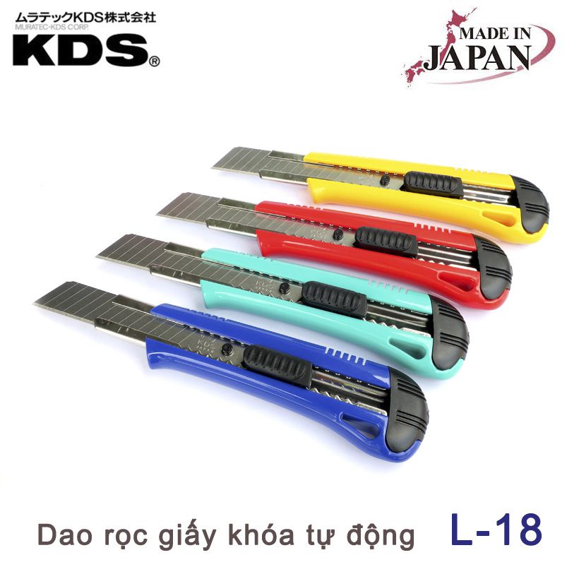 DAO RỌC GIẤY KHÓA TỰ ĐỘNG KDS L-18