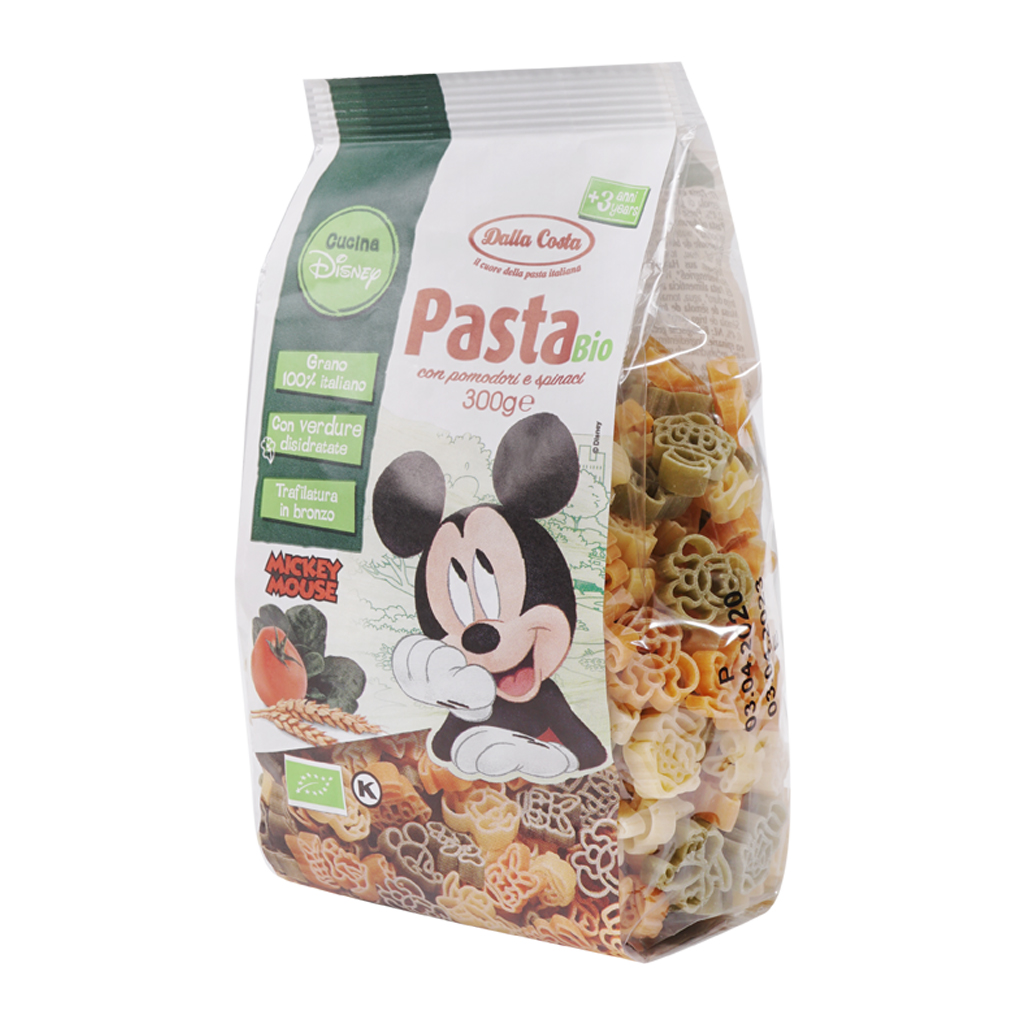 Nui rau củ hữu cơ cho bé hình chuột Mickey 300g Dalla Costa