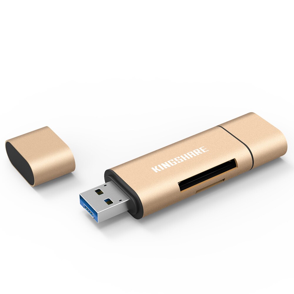 Đầu đọc thẻ nhớ SD Reader/Type C/USB 3.0/Micro USB Kingshare - Màu ngẫu nhiên - Hàng Nhập Khẩu