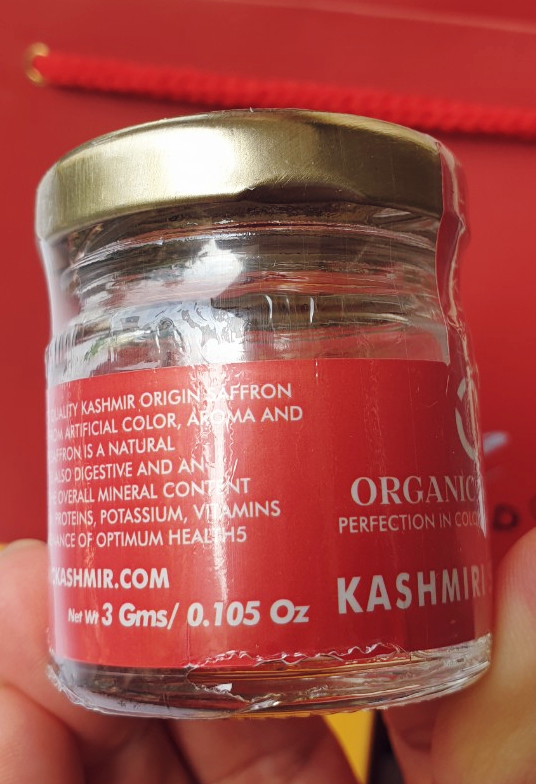 Nhụy hoa nghệ tây Organic Kashmir Saffron hộp 3g