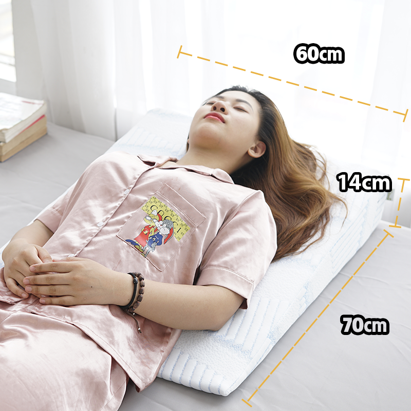 Gối nêm chống trào ngược dạ dày người lớn Hi-Sleep loại 1 lớp 70x60x14cm giúp giảm trào ngược, viêm xoang, nghẹt mũi, ho đêm, copd, ngáy, ngưng thở khi ngủ